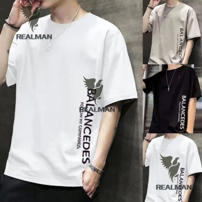 Realman男裝店 ~ 男士短袖t恤夏季潮流韓版寬鬆打底衫衣服體恤大...